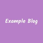 Example Blog 2