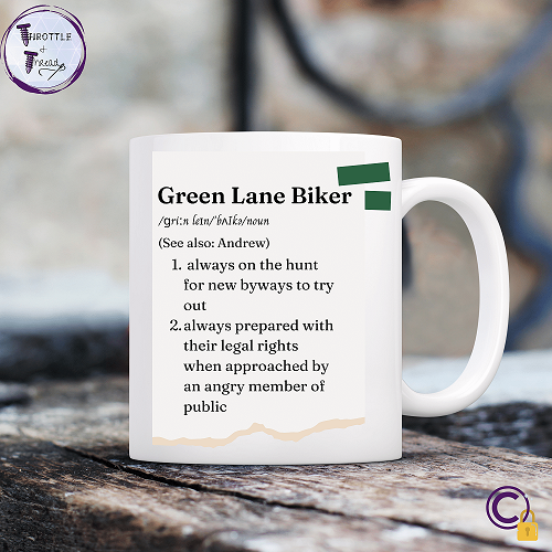 Green Lane Biker Mug