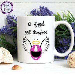 1% Angel 99% badass mug