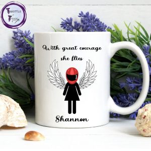 With courage mug