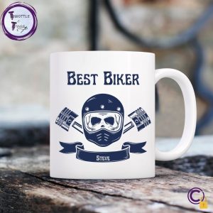 Skull & Piston Motorbike Mug